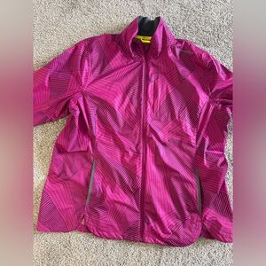 Brooks Pink and Gray Running Jacket